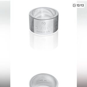 Gucci Sterling Silver Band Ring